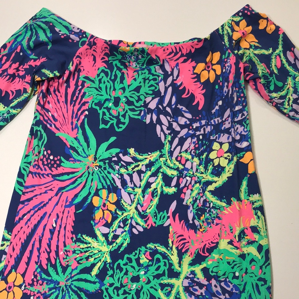 Lilly Pulitzer NWT Laurana off-shoulder dress. XL